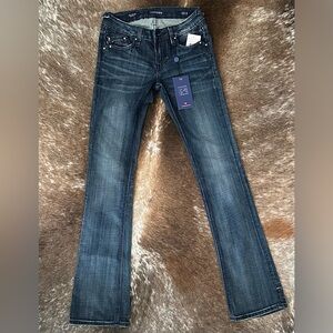 Vigoss Women's Dark Blue Straight Jeans